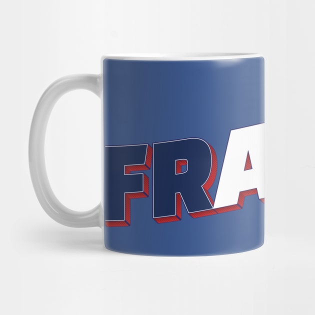 France Vintage style retro souvenir by DesignerPropo